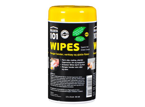 101 Wipes Rensekluter 50stk, 13x21cm 